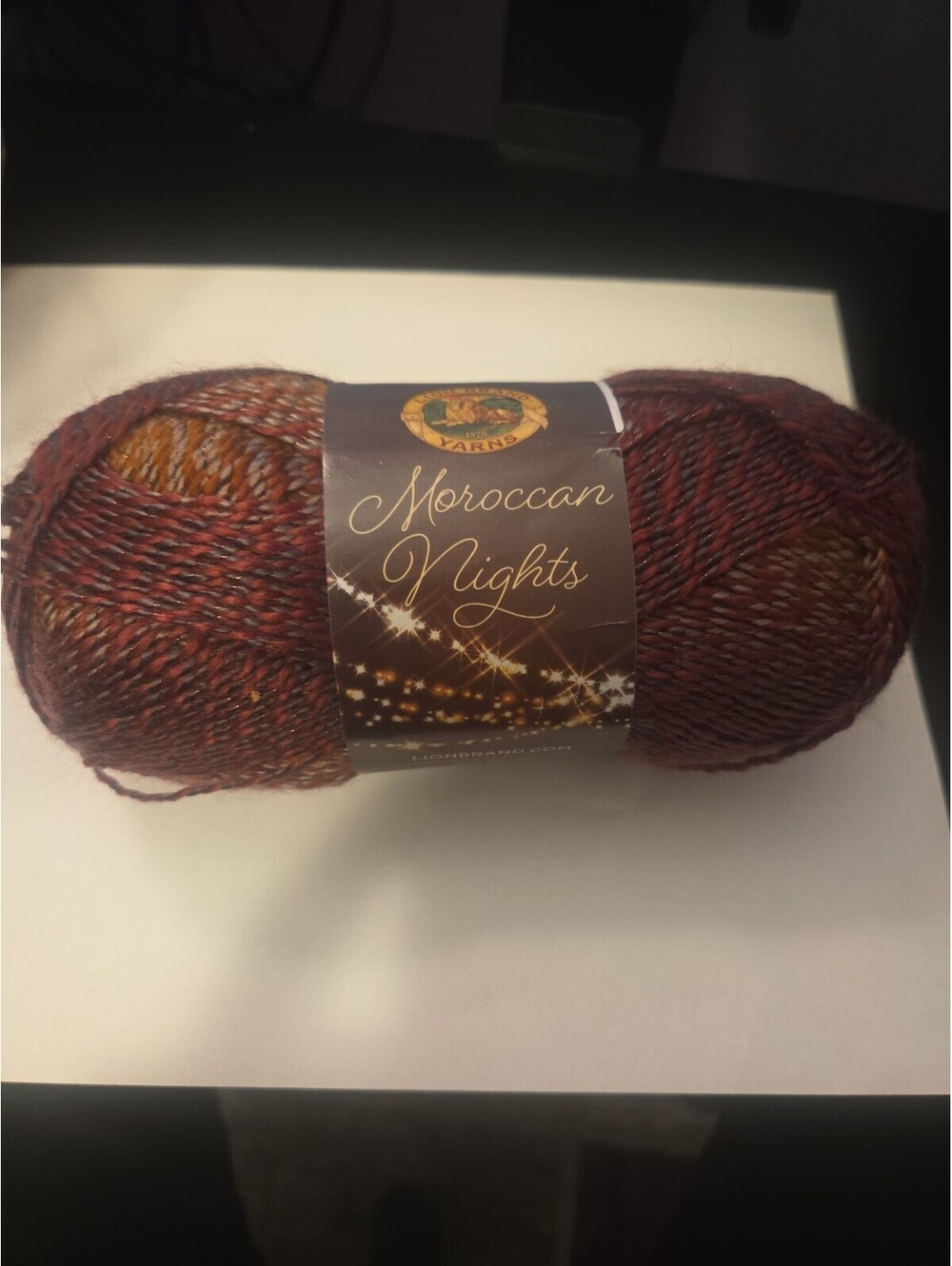 Lot of 3 -Lion Brand Moroccan Nights, Sultan, 3.5 oz, 273 yd, Same Lot